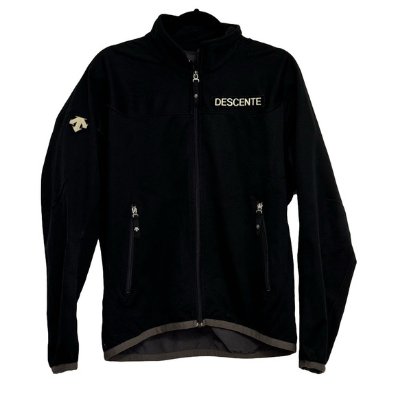 Descente Black Softshell Men's Jacket Size Small - Picture 1 of 10